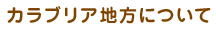 カラブリア地方について