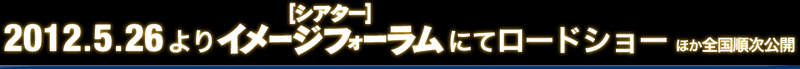 2012.5.26より【シアター】イメージフォーラムにてロードショーほか全国順次公開