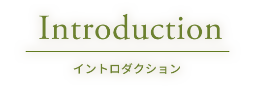 Introduction イントロダクション